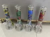 Rury dymowe Hookah Bong Glass Rig Oil Water Bongs Zagusta drukowana naklejka szklana papieros