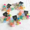 5 pezzi / set dolce carino acrilico colori caramelle gelatina cuore piccoli fiori elastico per bambini per ragazza moda accessori per capelli212N