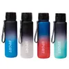 Butelki z wodą 1000 ml sportowa butelka Przenośna mrożona gradient szczelność wytrząsarki plastikowe na wycieczkach siłowni fitness BPA za darmo 231205