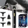 Hair Trimmer Kemei Clipper Electric Hair Trimmer Bredless Shaver Broda Mężczyźni Cutting Maszyna ładna T9 Razor 231205