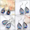 Dangle & Chandelier 6 Pairs Luckyshine Superb Drop Shiny Rainbow Mystic Topaz Gems 925 Sterling Sier Plated Earrings Russia Canada Jew Dhaef