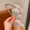 Hair Accessories Floral Children Streamer Headbands Cute Butterfly HeadWear Teethed Braided Hoop Korean Style Ribbon Band Wedding