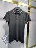 Polo gömlek erkek tişört tasarımcısı polo lüks brangdy gömlekleri moda 260g% 100 saf pamuklu mektup baskı tasarım kısa kollu toptan fiyat