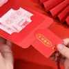 Enveloppe rouge pliante à 6 emplacements pour cartes, paquet d'argent porte-bonheur pour le nouvel an chinois, le Festival du printemps chinois et le mariage, sac d'argent cadeau de dessin animé