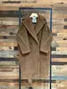 Alpaca Coat Maxmaras Wool Coat Same Material 2023 M Bear Women's Fur Sheep Fleece Length