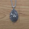 Pendant Necklaces 12pcs Ocean Waves Travel Jewelry Pirate Sailboat Necklace For Nautical AdventurerPendant289j