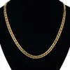 Hela vintage lång guldkedja för män kedja halsband Nya trendiga guld färg rostfritt stål tjockt bohemiska smycken Colar Male 316s