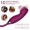 Sex Toy Massager Powerful Dildo Rose Vibrator Adult Toy Women's G-spot Finger Swing Clitoral Nipple Suction Cup Vacuum Stimulator