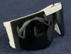 Lyxdesign Solglasögon för kvinnor Fashion Plastic Shield Solglasögon UV -skydd Big Connection Lens Frameless toppkvalitet kommer med paketet