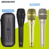Mikrofony High Qualityksm9 Profesjonalne dynamiczne ręczne mikrofon karaoke przewodowy z Clip stereo studio MIC 231204