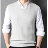 Suéteres para hombres Pull GlaMen Plus Tamaño S-4XL Printemps Automne Surdimensionne Hommes Gilets Solide Simple All-Match V-cou Parejas Retro Ingent Doux 231205