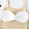 Camisoles Tanks Ademend Alles-in-één Borstomslag Ijs Zijde Pad Effen Kleur Naadloze Bh Dames Sexy Bralette Crop Top