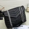Designer handväskor Loulou Real Leather Women Fashion Bags Chain Shoulder Bag Multiple Color Flap Bag 459749237U
