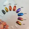 Akrylpulver vätskor hndo 10 färger aurora magi spegelpulver nagel glitter krom pigment dammeffekt för nagelkonstdekor manikyrdesign 231204