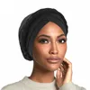 Casquettes de boule femmes couleur unie chapeau casquette ethnique bohême pré attaché tresse couverture de cheveux enveloppement musulman Hijab dauphins rétro Oh Heck Vs