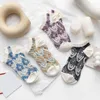 Chaussettes d'été en coton pour femmes, Style japonais, à volants, respirantes, coupe basse, broderie florale à la cheville, Harajuku Kawaii, mignonnes courtes