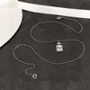 Designer de luxo pingente colares de alta qualidade marca carta cristal pérola colar canal links correntes populares amantes jóias natal sx3