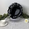 50 PCS Charger Plates Black Plastic Tray 33 CM Round Dishes 13 Inches Acrylic Decorative Dining Plate For Table Setting