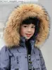 Down Coat 2023 Russian Winter Boy Down Jacket -30 graders vattentät huva Little Boy Ytterkläderrock 2-8 år Kids Parka Snökläder outfit Q231205