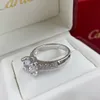 Bague anillos bague de créateur bagues de bijoux de luxe une bague en diamant pour les femmes chinois de qualité supérieure design brillant bijoux de mariage cadeau chinois noël nouvel an