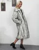 冬の女性エレガントプラスサイズのフェイクファーコート長いスリム厚い暖かい毛むくじゃらのジャケットファッションレディーストレンディウォームアウターウェアQ231205