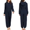 Vêtements de nuit pour femmes S-5XL hiver chaud pyjamas à capuche femmes moelleux corail polaire onesies combinaisons épaissir polaire vêtements de nuit ensemble capuche pyjamas 231205