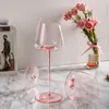 Wine Glasses 250650ml Oblique Flamingo Sexy Pink Champagne Wine Glasses Concave Art Cocktail Goblet Cup Crystal Glass Wedding Gift Drinkware 231205