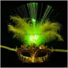 Maschere per feste Epacket 10 Pz lotto Led Halloween Flash Glowing Maschera di piume Mardi Gras Masquerade Cosplay Costumi veneziani Consegna di goccia Dha1Z