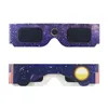 Lunettes VR 500 pièces, papier 3D, visualisation sûre de l'éclipse solaire, vente en gros, 231204