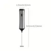 1pc Stainless Steel Charging Milk Frother, Electric Cream Frother, Fast Household Milk Frother, Handheld Blender, Automatic Milk Frother