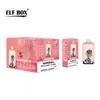 Оригинальный Elf Box Digital 12000 Puff Электронная сигарета Экран дисплея Перезаряжаемая батарея 500 мАч 0% 2% 3% 5% Одноразовая коробка для вейпа 12 тыс. Затяжек 23 мл Предварительно заряженные капсулы Испаритель