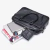 Портфели Мужской портфель-сумка Мужская натуральная кожа Ноутбук Деловая офисная сумка Executive для мужчин 9879 231205