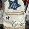 Schultaschen Y2K Koreanische Kawaii Büchertasche Niedlicher Stern Schulmädchen Rucksack Studententaschen Schultasche Mädchen Reisen Damen Teenager Rucksäcke für Frauen 231204