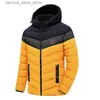 Men's Down Parkas 2023 Men's Winter Jacket Zip-up Autumn Warm Down Windproof Padded Hooded Parka Men Black Thick Fashion Cold Outerwear Male Coat Q231205