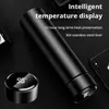 Thermos 1pc 500ML Smart Isolamento in acciaio inossidabile Tazza colorata Mini Thermos Bottiglia d'acqua Led Display digitale della temperatura 231205