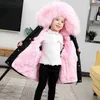 Down Coat Winter Children Fur Coat 2023 Fashion Boys Girls Clothing Hooded Thick Warm Jacket Outerwear Parka Snowsuit Teenager Kid Clothes Q231205