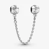 Nuovo arrivo 100% 925 sterling silver famiglia per sempre catena di sicurezza fascino adatto originale europeo braccialetto di fascino gioielli di moda Access3352