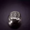 Vintage Archangel Metatron Warrior Knight Angel of Life Seal Adjustable Rings for Men Solomon Kabbalah Ring Amulet Aesthetic282B