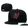 Snapbacks Nowe All Team Logo Hats Projektanci Flat Ball Hat Baseball Haft haft bawełniany piłka nożna Regulowana czapki czapki FI DH7EX