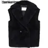 Alpaca Coat Maxmaras Wool Coat Samma material Max Perle Women's Walk Style Collar Fleece Vest 12760226600