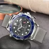 Omeg Relojes de pulsera para hombres 2024 Nuevos relojes para hombre Reloj de cuarzo con esfera completa Reloj cronógrafo de marca de lujo de alta calidad Reloj con correa de acero inoxidable omegas -A18