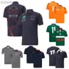 T-shirt Nuova T-shirt Racing Driver Polo casual T-shirt a maniche corte ad asciugatura rapida Maglia per tifosi di auto sportive da corsa