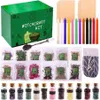 Vanilla Candle Set Witch Toolkit Dried Herbs Prayer Candle Crystal Stone Lovely DIY Witchcraft Supplies Decorate The Living Room H261i