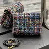 Top Quality Mini Coarse Woolen Cloth Flap Designer Crossbody Shoulder Bags New Autumn Winter Cowhide Fashion Bag Colorful