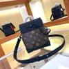 Klassische Tasche Mann Designer Mini Messenger Bag Damen Schulter Umhängetasche Handtasche Griff oben Luxus Nano Steamer Flap Bag Boxform Telefon Geldbörse Bolsas de Disea o M82774