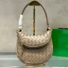 Gemelli Hobo Bolsa De Couro Real Axilas Bolsas De Ombro Meia Lua Mulheres Bolsas De Couro Tecido Designer Bolsa Bolsas De Compras Totes Moda 9763