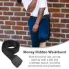 Waist Support Waistband Decor Prank Prop Money Hidden Supply Mens Belt Portable Travel Stash Nylon Women Bag