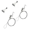 Hooks 2 Pcs Hanging Rope Picture Wire Kit Peg Adjustable Rail And Painting Stainless Steel Lanyards