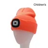 サイクリングキャップマスクUSB充電式帽子LEDナイト照明チャイルドヘッドランプキャンプ231204