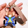 Creative cartoon character key chain men women exquisite lovely bag pendant cute doll party gift black car key chain